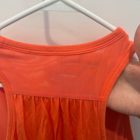 SheBird The Freedom Racerback Tank With Built in Bra in Orange - Picture 4 of 6